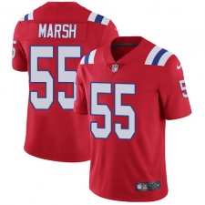 Men's Nike New England Patriots #55 Cassius Marsh Red Alternate Vapor Untouchable Limited Player NFL Jersey