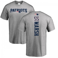 NFL Nike New England Patriots #55 Cassius Marsh Ash Backer T-Shirt
