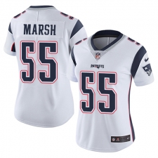 Women's Nike New England Patriots #55 Cassius Marsh White Vapor Untouchable Limited Player NFL Jersey