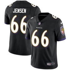 Youth Nike Baltimore Ravens #66 Ryan Jensen Black Alternate Vapor Untouchable Elite Player NFL Jersey