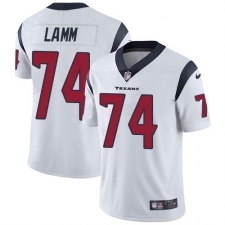 Men's Nike Houston Texans #74 Kendall Lamm White Vapor Untouchable Limited Player NFL Jersey