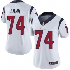 Women's Nike Houston Texans #74 Kendall Lamm White Vapor Untouchable Limited Player NFL Jersey