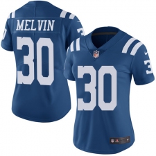 Women's Nike Indianapolis Colts #30 Rashaan Melvin Limited Royal Blue Rush Vapor Untouchable NFL Jersey