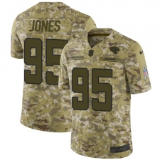 Men's Nike Jacksonville Jaguars #95 Abry Jones Limited Camo 2018 Salute to Service NFL Jersey