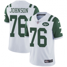 Youth Nike New York Jets #76 Wesley Johnson White Vapor Untouchable Elite Player NFL Jersey