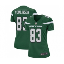 Women's New York Jets #83 Eric Tomlinson Game Green Team Color Football Jersey