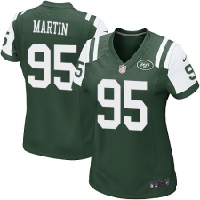 Women's Nike New York Jets #95 Josh Martin Game Green Team Color NFL Jersey