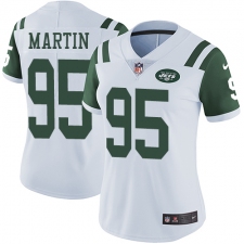 Women's Nike New York Jets #95 Josh Martin White Vapor Untouchable Limited Player NFL Jersey