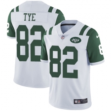 Men's Nike New York Jets #82 Will Tye White Vapor Untouchable Limited Player NFL Jersey