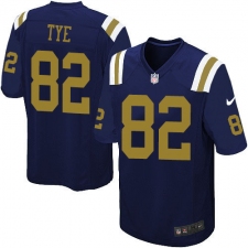 Youth Nike New York Jets #82 Will Tye Elite Navy Blue Alternate NFL Jersey