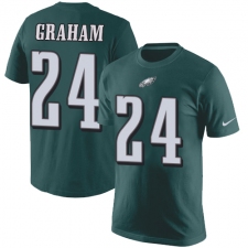 Nike Philadelphia Eagles #24 Corey Graham Green Rush Pride Name & Number T-Shirt