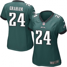 Women's Nike Philadelphia Eagles #24 Corey Graham Game Midnight Green Team Color NFL Jersey