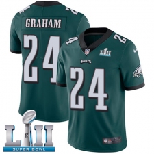 Youth Nike Philadelphia Eagles #24 Corey Graham Midnight Green Team Color Vapor Untouchable Limited Player Super Bowl LII NFL Jersey