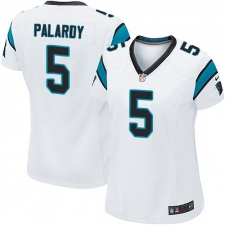Women's Nike Carolina Panthers #5 Michael Palardy Game White NFL Jersey