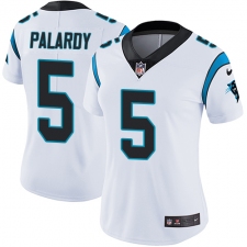 Women's Nike Carolina Panthers #5 Michael Palardy White Vapor Untouchable Limited Player NFL Jersey