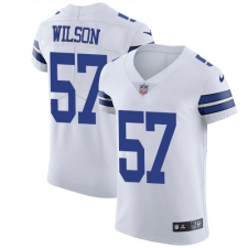 Men's Nike Dallas Cowboys #57 Damien Wilson Elite White NFL Jersey