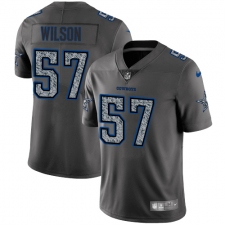 Men's Nike Dallas Cowboys #57 Damien Wilson Gray Static Vapor Untouchable Limited NFL Jersey