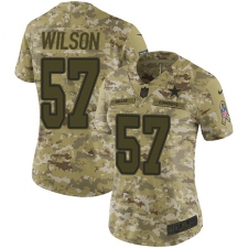 Women's Nike Dallas Cowboys #57 Damien Wilson Limited Camo 2018 Salute to Service NFL Jersey