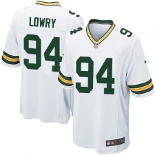 Men's Nike Green Bay Packers #94 Dean Lowry Game White NFL Jersey