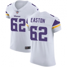 Men's Nike Minnesota Vikings #62 Nick Easton White Vapor Untouchable Elite Player NFL Jersey