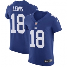 Men's Nike New York Giants #18 Roger Lewis Royal Blue Team Color Vapor Untouchable Elite Player NFL Jersey