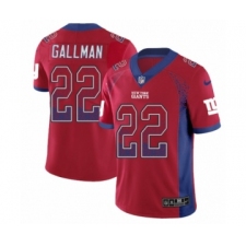 Youth Nike New York Giants #22 Wayne Gallman Limited Red Rush Drift Fashion NFL Jersey