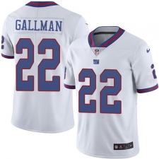 Youth Nike New York Giants #30 Wayne Gallman Limited White Rush Vapor Untouchable NFL Jersey
