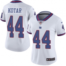 Women's Nike New York Giants #44 Doug Kotar Limited White Rush Vapor Untouchable NFL Jersey