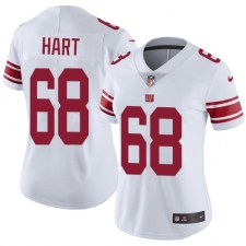 Women's Nike New York Giants #68 Bobby Hart White Vapor Untouchable Elite Player NFL Jersey