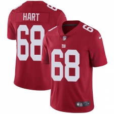 Youth Nike New York Giants #68 Bobby Hart Red Alternate Vapor Untouchable Limited Player NFL Jersey