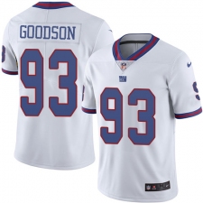Youth Nike New York Giants #93 B.J. Goodson Limited White Rush Vapor Untouchable NFL Jersey