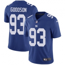 Youth Nike New York Giants #93 B.J. Goodson Royal Blue Team Color Vapor Untouchable Elite Player NFL Jersey