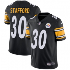 Youth Nike Pittsburgh Steelers #30 Daimion Stafford Black Team Color Vapor Untouchable Limited Player NFL Jersey