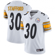 Youth Nike Pittsburgh Steelers #30 Daimion Stafford White Vapor Untouchable Limited Player NFL Jersey