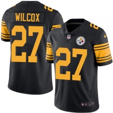 Men's Nike Pittsburgh Steelers #27 J.J. Wilcox Limited Black Rush Vapor Untouchable NFL Jersey