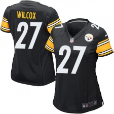 Women's Nike Pittsburgh Steelers #27 J.J. Wilcox Game Black Team Color NFL Jersey