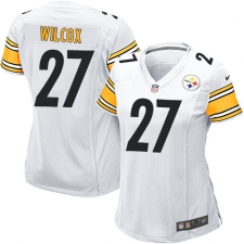 Women's Nike Pittsburgh Steelers #27 J.J. Wilcox Game White NFL Jersey