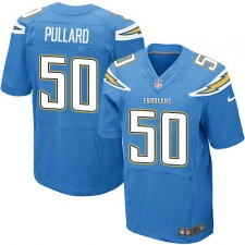Men's Nike Los Angeles Chargers #50 Hayes Pullard Elite Electric Blue Alternate NFL Jersey