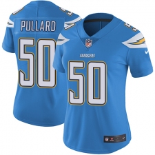 Women's Nike Los Angeles Chargers #50 Hayes Pullard Electric Blue Alternate Vapor Untouchable Elite Player NFL Jersey