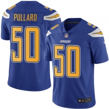 Youth Nike Los Angeles Chargers #50 Hayes Pullard Limited Electric Blue Rush Vapor Untouchable NFL Jersey