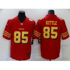 Men's San Francisco 49ers #85 George Kittle Red Gold Untouchable Limited Jersey
