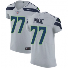 Men's Nike Seattle Seahawks #77 Ethan Pocic Grey Alternate Vapor Untouchable Elite Player NFL Jersey
