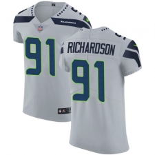 Men's Nike Seattle Seahawks #91 Sheldon Richardson Grey Alternate Vapor Untouchable Elite Player NFL Jersey