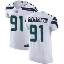 Men's Nike Seattle Seahawks #91 Sheldon Richardson White Vapor Untouchable Elite Player NFL Jersey