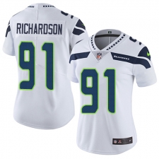Women's Nike Seattle Seahawks #91 Sheldon Richardson White Vapor Untouchable Limited Player NFL Jersey