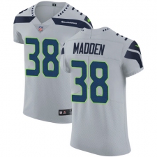 Men's Nike Seattle Seahawks #38 Tre Madden Grey Alternate Vapor Untouchable Elite Player NFL Jersey