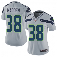 Women's Nike Seattle Seahawks #38 Tre Madden Grey Alternate Vapor Untouchable Elite Player NFL Jersey