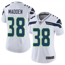 Women's Nike Seattle Seahawks #38 Tre Madden White Vapor Untouchable Limited Player NFL Jersey