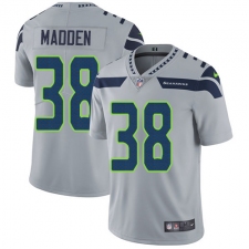 Youth Nike Seattle Seahawks #38 Tre Madden Grey Alternate Vapor Untouchable Limited Player NFL Jersey