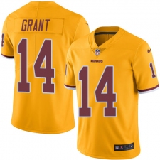 Men's Nike Washington Redskins #14 Ryan Grant Elite Gold Rush Vapor Untouchable NFL Jersey